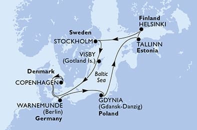 10 nights North European cruise on MSC Splendida
from 🇩🇰 Copenhagen