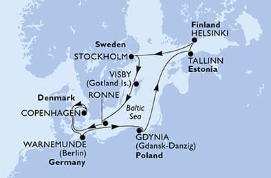 11 nights North European cruise on MSC Splendida
from 🇩🇰 Copenhagen
