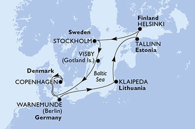 10 nights North European cruise on MSC Splendida
from 🇩🇰 Copenhagen