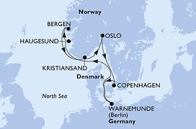 7 nights North European cruise on MSC Splendida
from 🇩🇰 Copenhagen