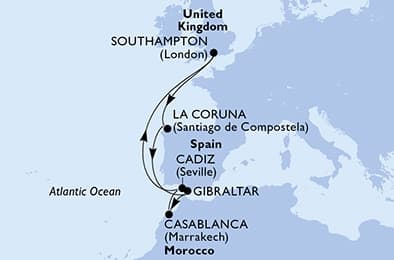 9 nights North European cruise on MSC Meraviglia
from 🇬🇧 Southampton
