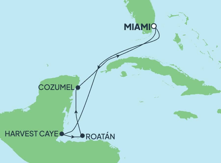 7 nights Caribbean cruise on AURA
from ๐บ๐ธ Miami