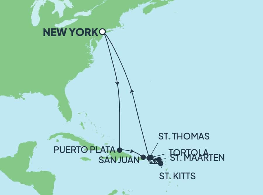 12 nights Caribbean cruise on Norwegian Bliss
from ๐บ๐ธ New York