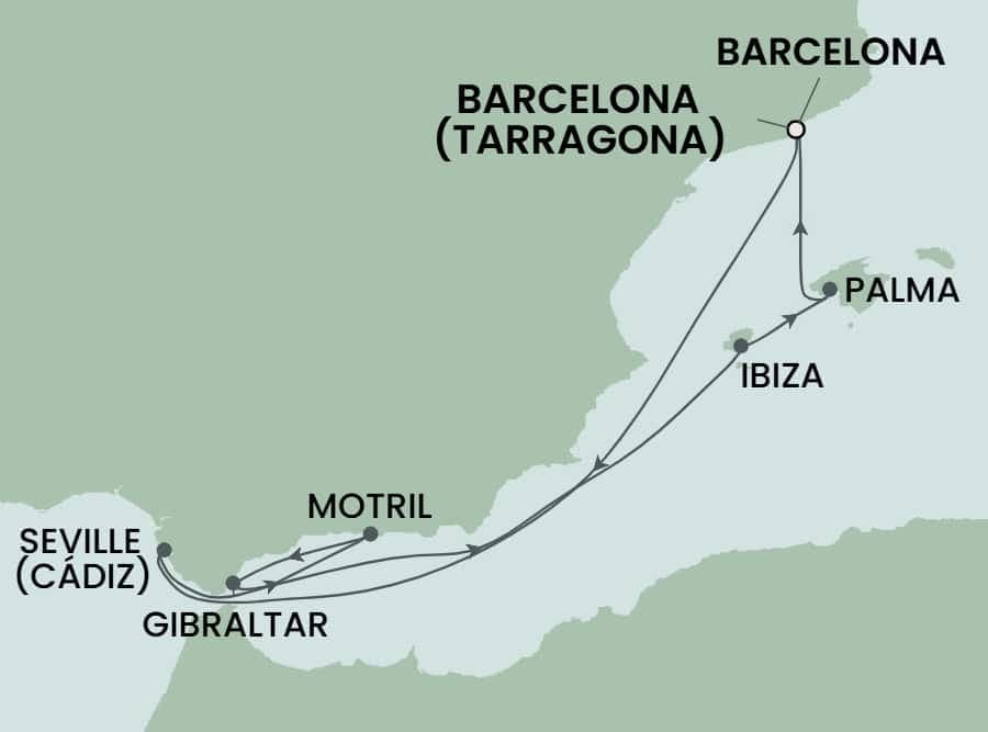 7 nights Mediterranean cruise on Norwegian Dawn
from ๐ช๐ธ Tarragona to ๐ช๐ธ Barcelona