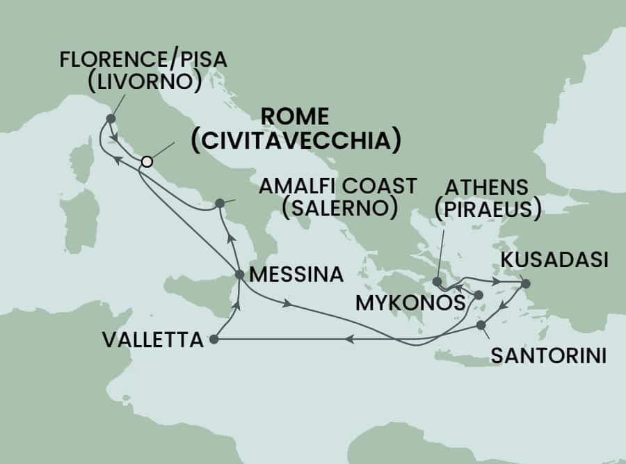 11 nights Mediterranean cruise on Norwegian Epic
from ๐ฎ๐น Civitavecchia
