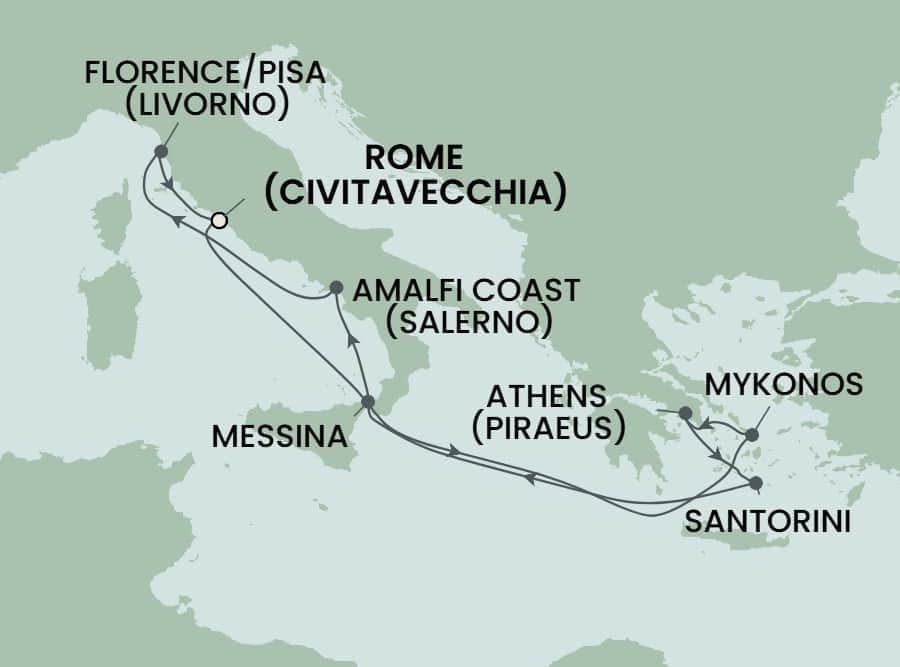 9 nights Mediterranean cruise on Norwegian Epic
from ๐ฎ๐น Civitavecchia