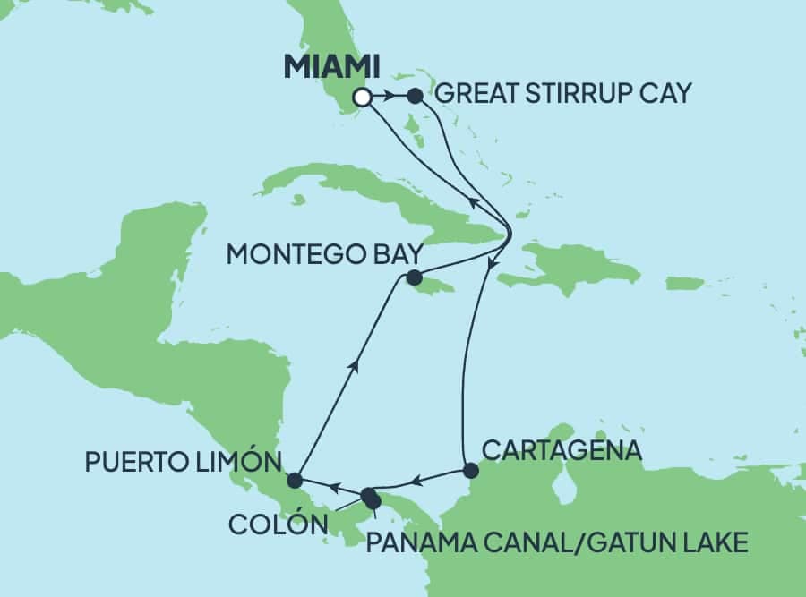 10 nights Panama canal cruise on Norwegian Gem
from ๐บ๐ธ Miami