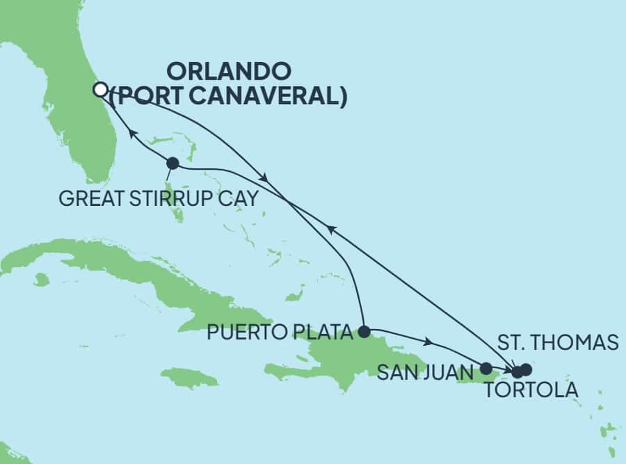 8 nights Caribbean cruise on Norwegian Getaway
from ๐บ๐ธ Port Canaveral
