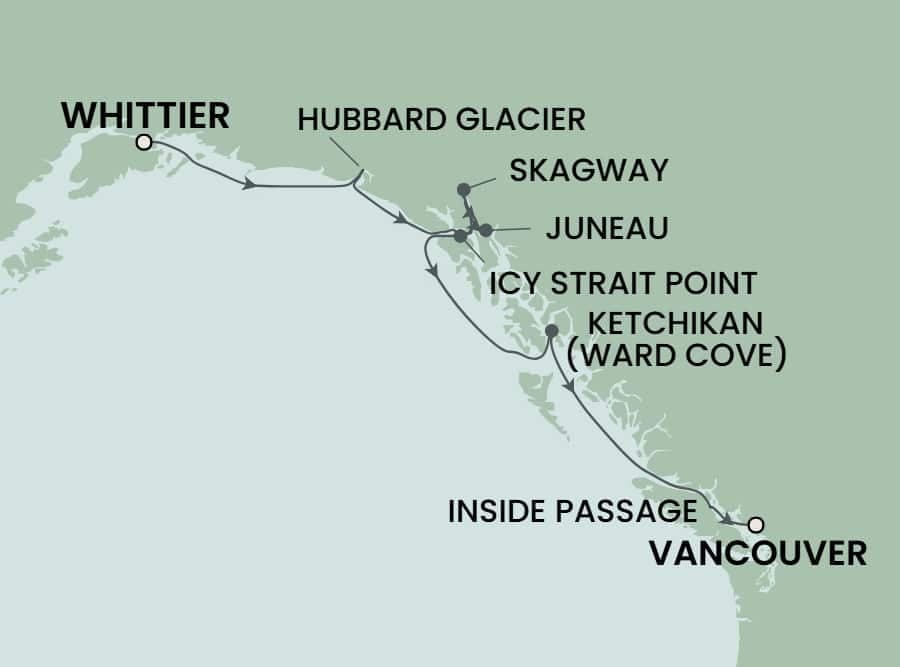 7 nights Alaskan cruise on Norwegian Jade
from 🇺🇸 Whittier to 🇨🇦 Vancouver