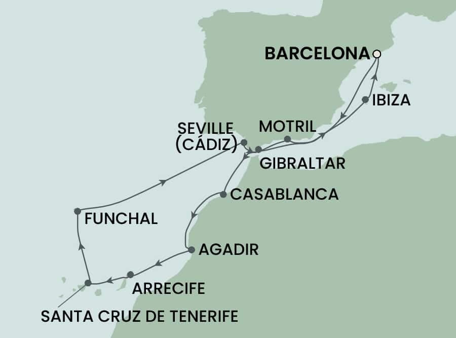 12 nights Mediterranean cruise on Norwegian Jewel
from ๐ช๐ธ Barcelona