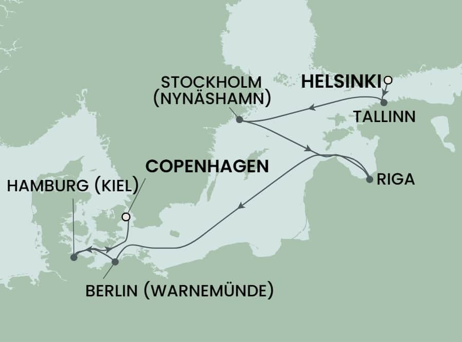 7 nights North European cruise on Norwegian Jewel
from ๐ซ๐ฎ Helsinki to ๐ฉ๐ฐ Copenhagen