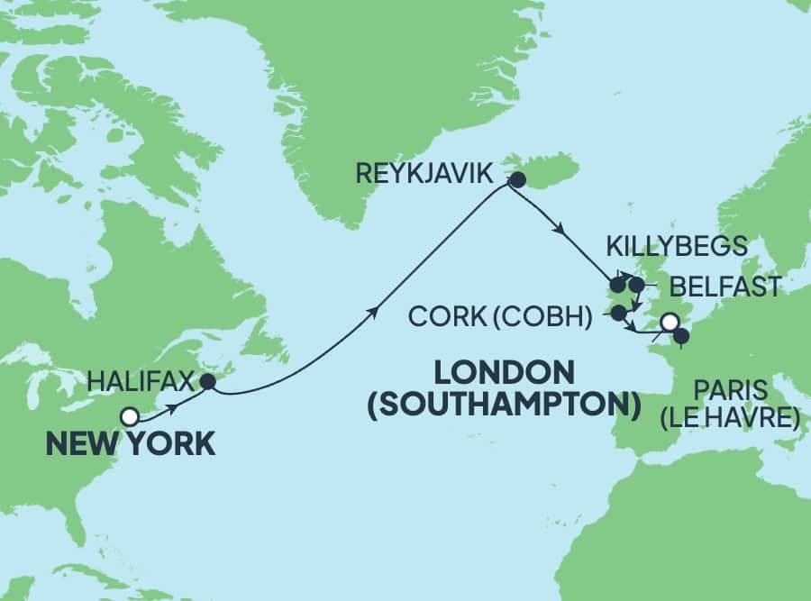 15 nights North European cruise on Norwegian Prima
from ๐บ๐ธ New York to ๐ฌ๐ง Southampton