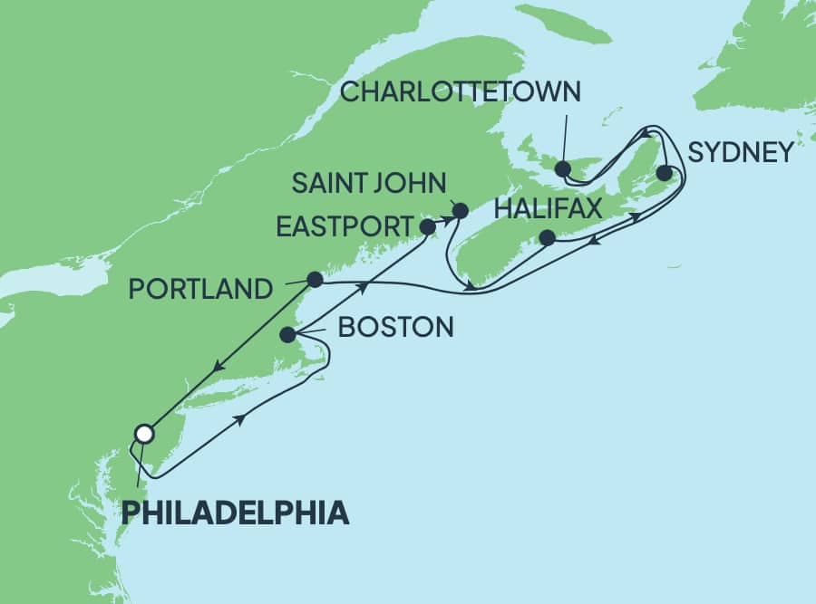 11 nights North East American cruise on Norwegian Pearl
from ๐บ๐ธ Philadelphia