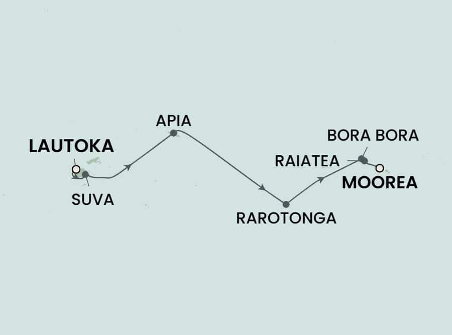 12 nights Oceanian cruise on Norwegian Spirit
from ๐ซ๐ฏ Lautoka to ๐ต๐ซ Papeete