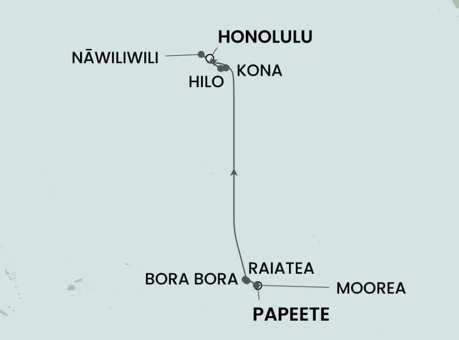 12 nights Hawaiian cruise on Norwegian Spirit
from ๐ต๐ซ Papeete to ๐บ๐ธ Honolulu