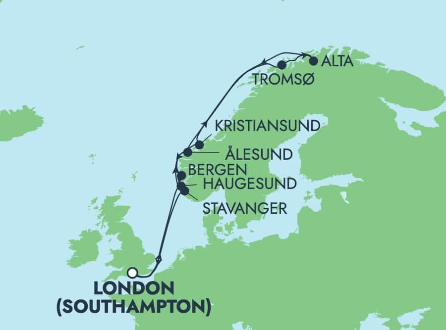 12 nights North European cruise on Norwegian Star
from ๐ฌ๐ง Southampton