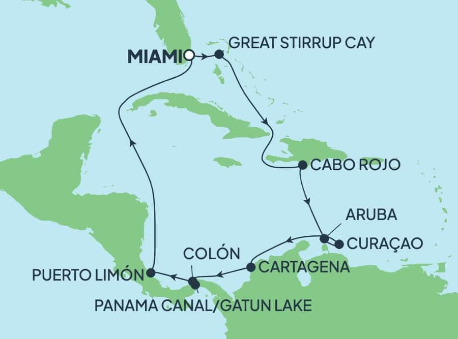 12 nights Panama canal cruise on Norwegian Sun
from ๐บ๐ธ Miami